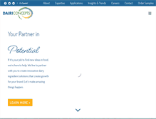 Tablet Screenshot of dairiconcepts.com